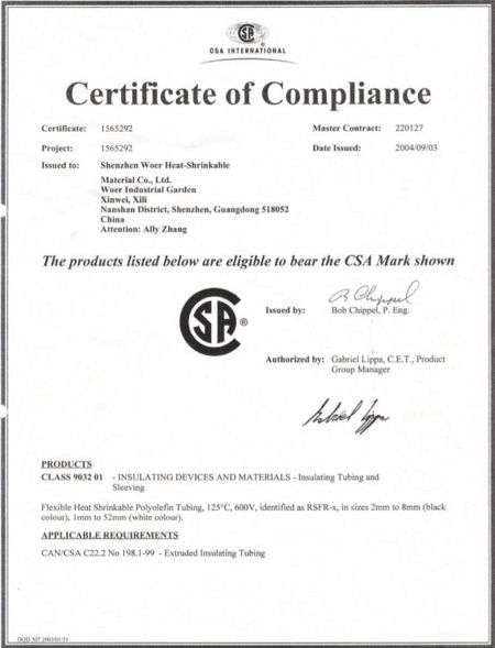 Certification